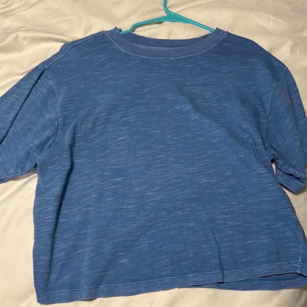 Blue basic tee